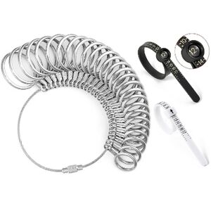Metal Ring Sizer Set - Clear Case